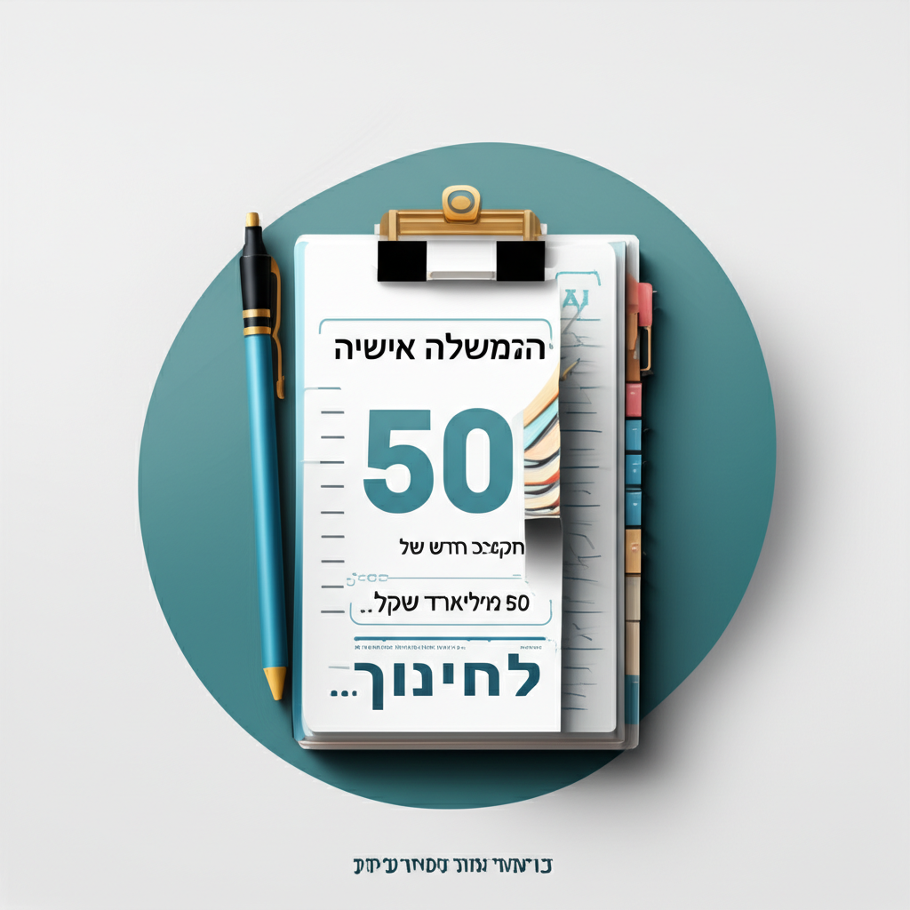 הממשלה אישרה היום תקציב חדש של 50 מיליארד שקל לחינוך….