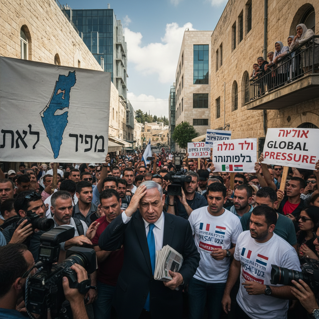 נתניהו: מנהיגות בלב סערה בישראל - ניווט בין לחץ בינלאומי וביקורת פנים 🔴