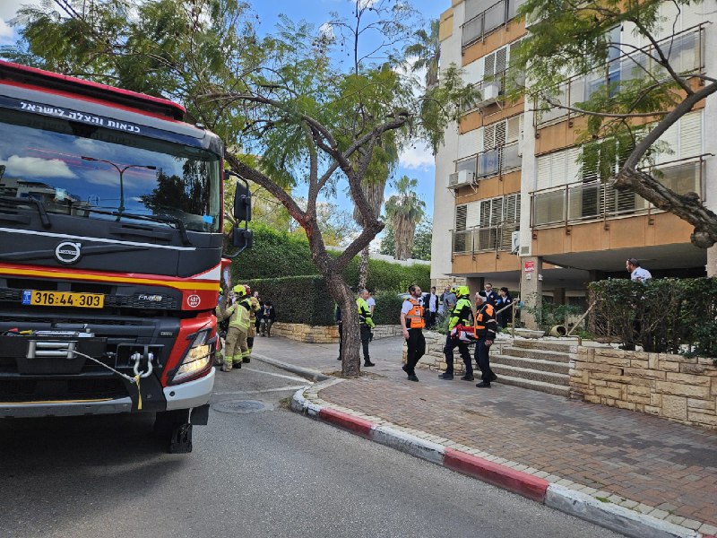 פתח תקווה: שריפה פרצה במקלט ברחוב היבנר, אין נפגעים