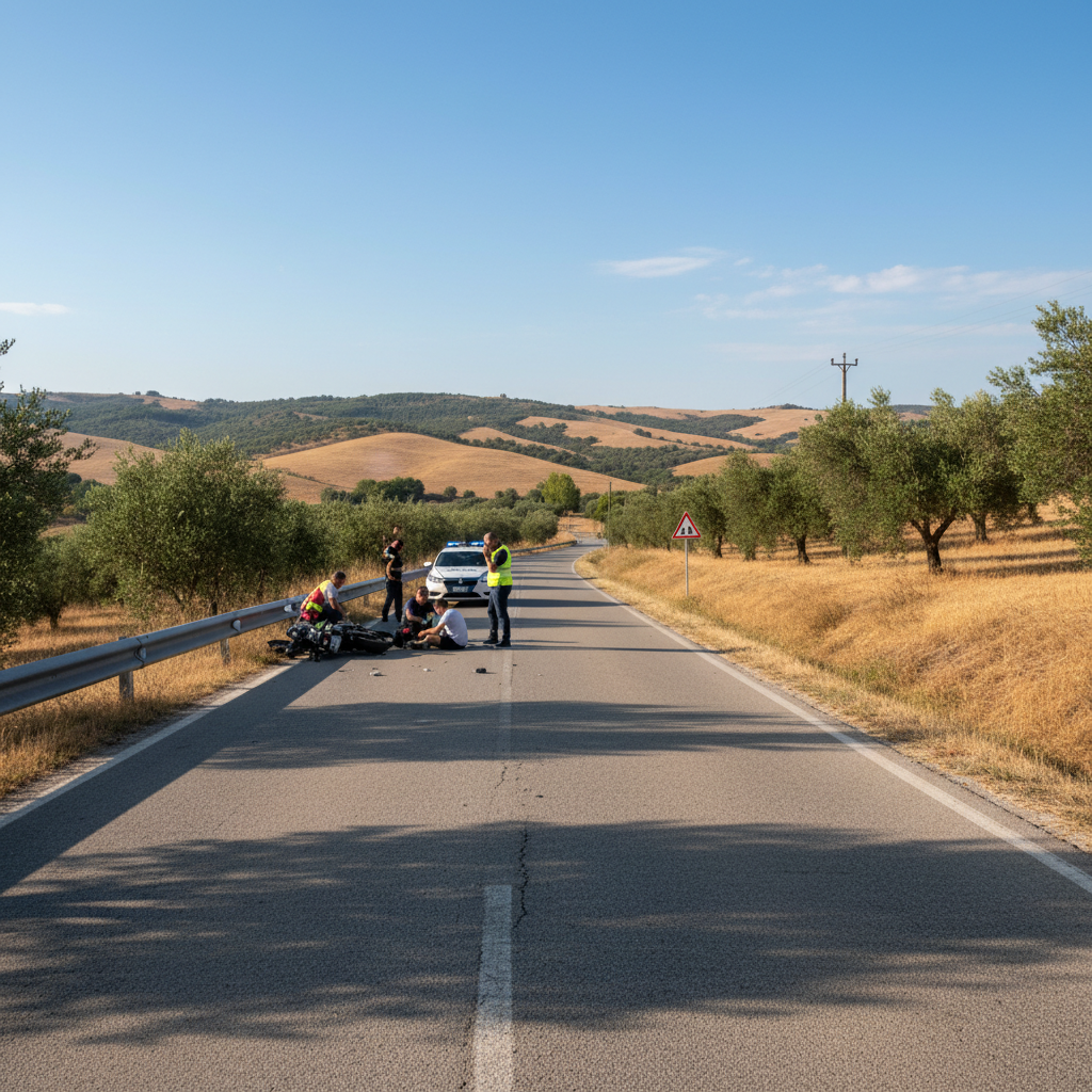 * Input: A short news snippet about a 19-year-old motorcycle...