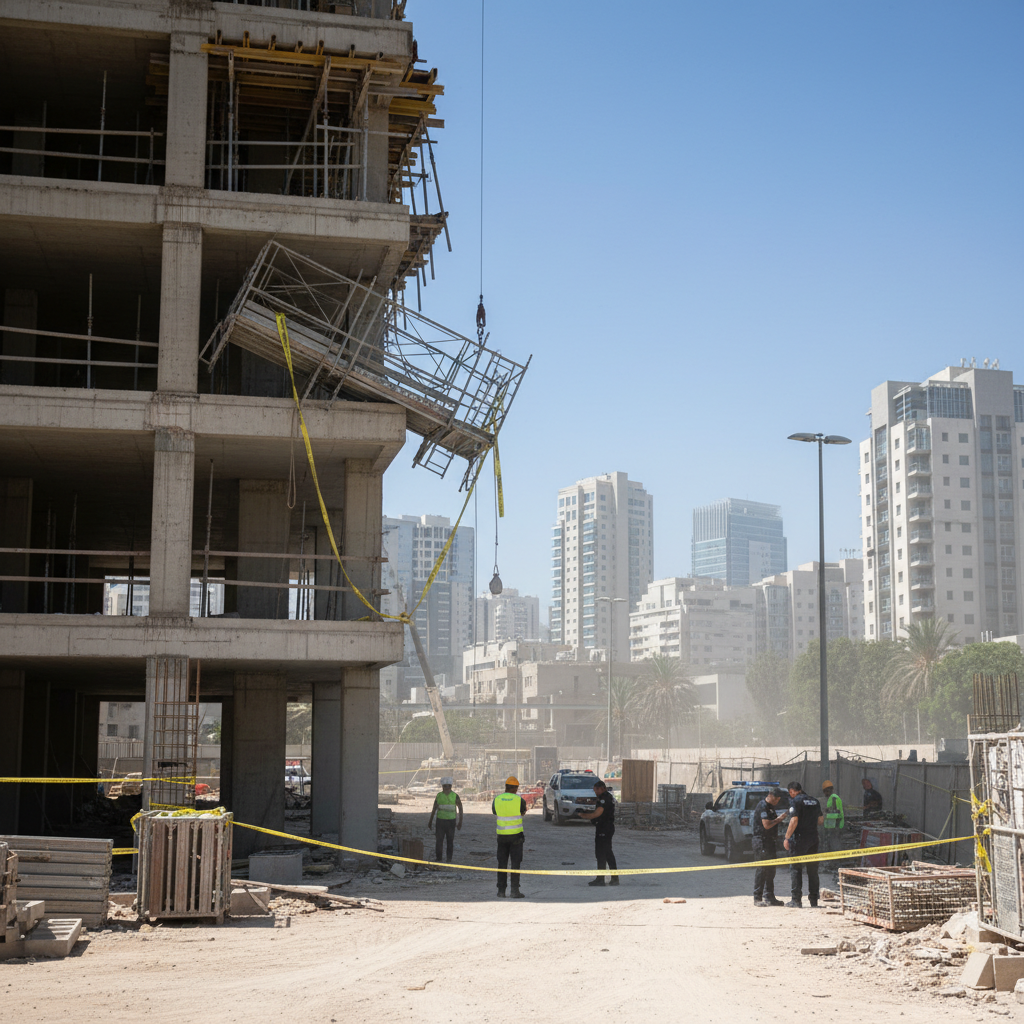 פועל בניין בן 35 נהרג אתמול (שלישי) באתר בנייה ברחוב...