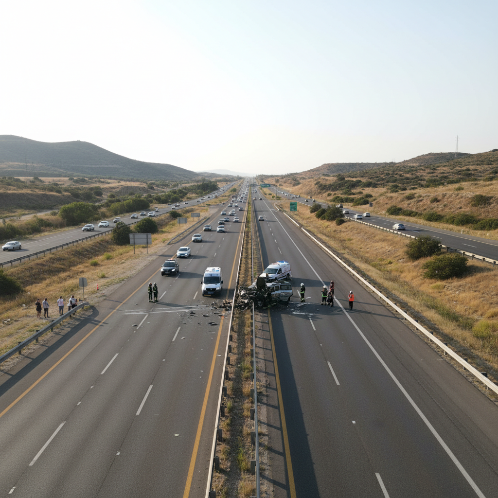 אמש, נהג כבן 30 נפצע קשה בתאונה עצמית בכביש 1,...