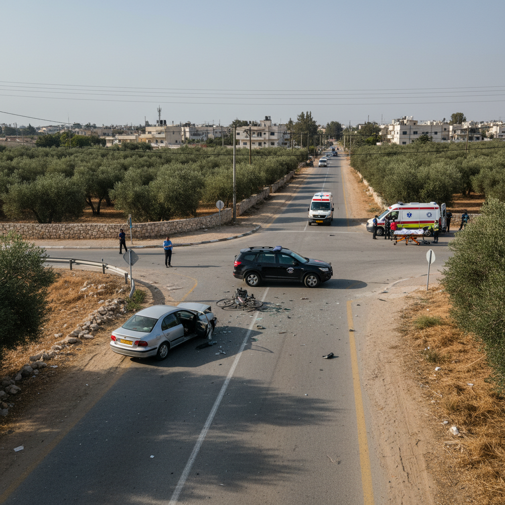 ביישוב זמר: רוכב אופניים נפגע באורח קשה הבוקר בתאונת דרכים...