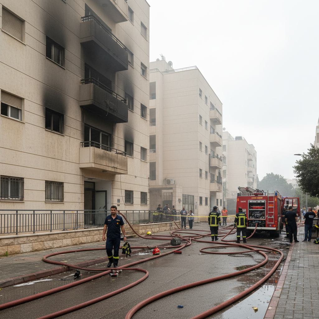שריפה פרצה בפתח תקווה. כוחות כיבוי והצלה הוזעקו למקום והשתלטו...